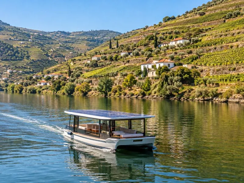Barco solar silencioso con cata de vinos